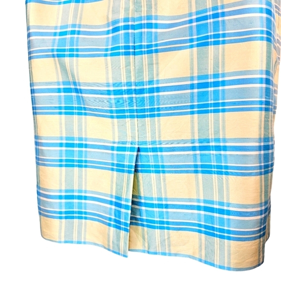 BOB MACKIE Silk Plaid Sheath Dress Size 16 - Picture 13 of 13